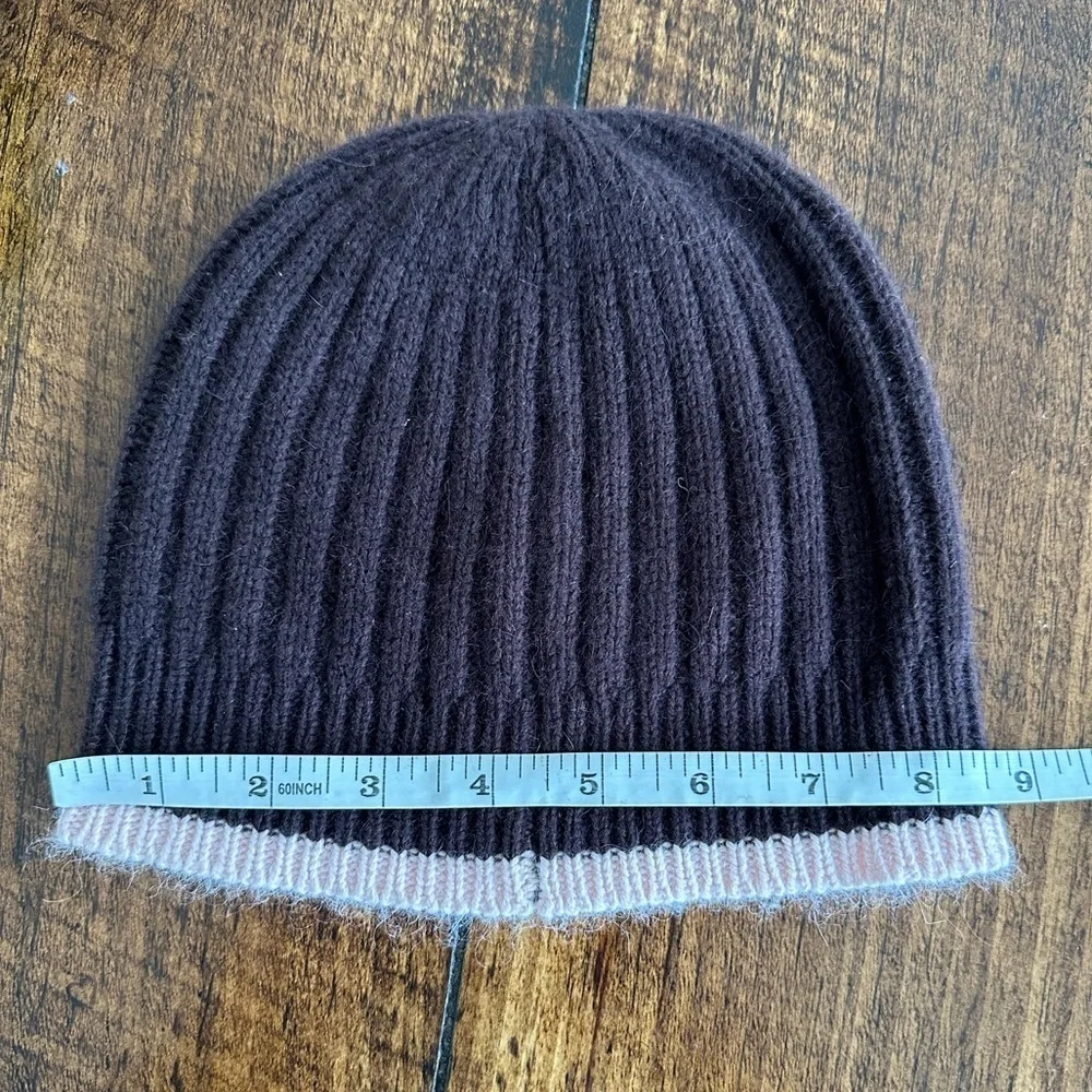 COACH | Winter Beanie in a Wool Cashmere Blend with Leather Logo Patch, OS